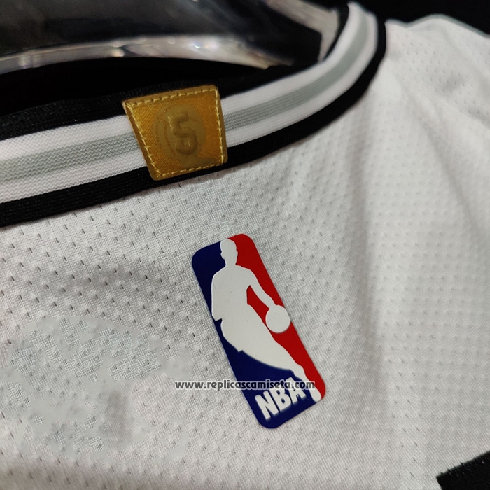 Camiseta San Antonio Spurs Dejounte Murray #5 Association Autentico Blanco